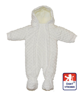 Dětská zimní kombinéza Dětský svět krémová Minky