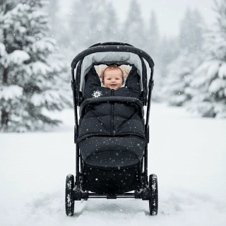 Fusak do kočárku Dětský svět rostoucí 3v1 Lamový béžový