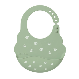 Dětský silikonový rolovací bryndák Baby Ono zelený NO 829/06