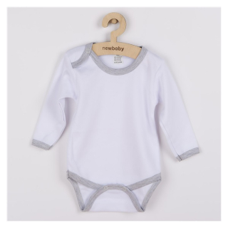 Kojenecké body New Baby šedý lem vel.68