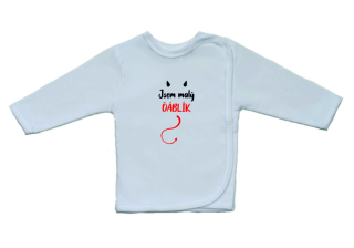 Košilka pro miminko s nápisem, Gama, menší nápis Jsem malý ďáblík