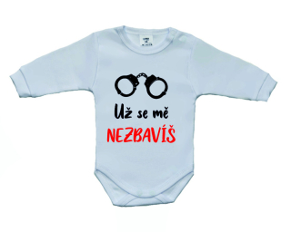Dětské body s vtipným potiskem, Gama, Už se mě nezbavíš 