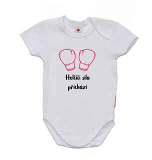 Dětské vtipné body, Gama, krátký rukáv, Holčičí síla přichází