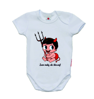 Dětské vtipné body, Gama, krátký rukáv, Jsem malej, ale šikovnej 