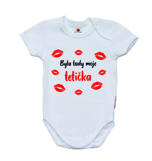 Vtipné body pro miminka, Gama, krátký rukáv, Teta s pusinkami 