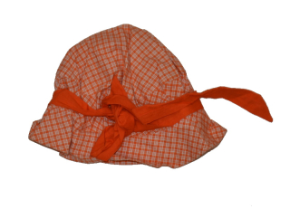Dětský letní klobouček Dráček oranžový s mašlí Výprodej