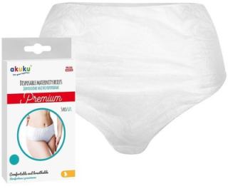 Jednorázové poporodní kalhotky Akuku Premium XL/44 – 5 ks 🤱🌸