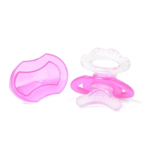 Kojenecké chladící kousátko Baby Ono FIRST TEETH – růžové 
