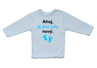 Kojenecká košilka s vtipným potiskem, Gama, Ahoj, já jsem tady nový