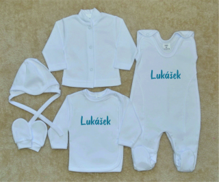 Soupravička do porodnice se jménem Gama 5-dílná chlapecká