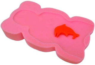 Pěnové lehátko do vaničky pro miminko Badum MIDI růžové 👶🛁