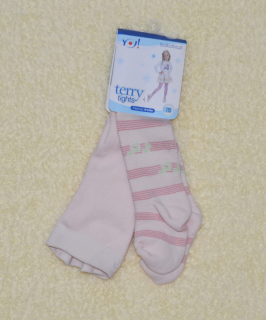 Dětské froté punčocháče YO Baby velikost 104/110 holčičí