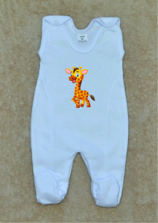 Kojenecké dupačky Gama bílé Giraffe