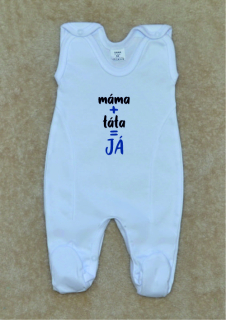 Dětské dupačky, Gama, bílé, máma+táta=Já, modré