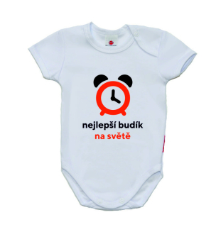 Vtipné body pro miminko, Gama, krátký rukáv, Nejlepší budík na světě