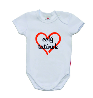 Vtipné body pro miminko, Gama, krátký rukáv, Celý tatínek
