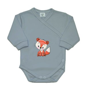 Kojenecké zavinovací body Gama šedé s liškou