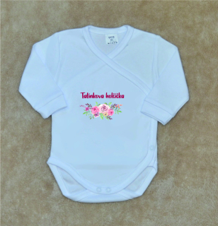 Dětské vtipné body, Gama, bílé zavinovací, Tatínkova holčička