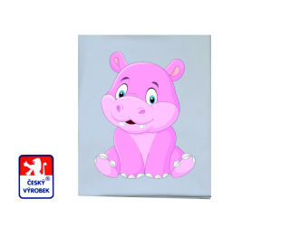 Dětská letní deka Dětský svět bavlněná sedící hroch