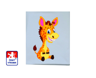 Dětská letní deka Dětský svět bavlněná sedící žirafa