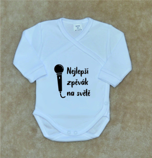 Dětské vtipné body, Gama, bílé zavinovací, zpěvák