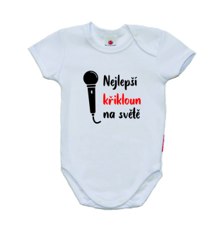 Kojenecké vtipné body Gama s krátkým rukávem, křikloun