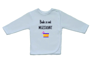 Kojenecká košilka s potiskem Gama, muzikant