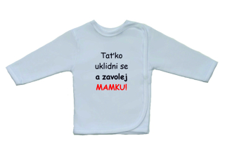 Kojenecká košilka s vtipným potiskem, Gama, zavolej mamku