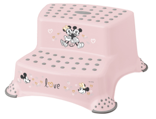 Dětský dvojstupínek k WC/umývadlu KEEEPER IGOR Minnie Pink