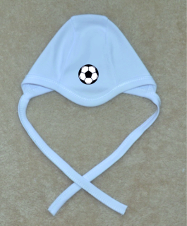 Kojenecká čepička Gama bílá, míč