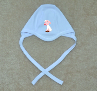 Kojenecká čepička Gama bílá, ovečka