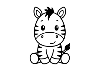 Obrázek pro potisk č.88 sladká zebra