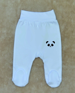 Dětské polodupačky Gama bílé smile panda