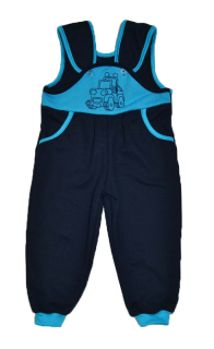 Dětské tepláky s laclem Dětský svět modré/tyrkys Truck