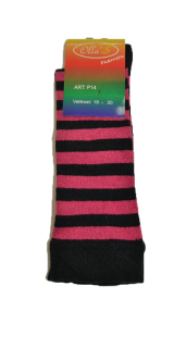 Dětské bavlněné ponožky pruhované 18-20 B11, Výprodej