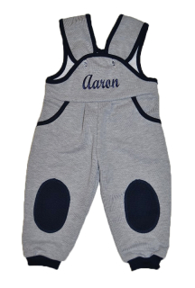 Dětské tepláčky se jménem Dětský svět světle šedé