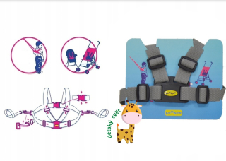 Dětské šráky do kočárku Topgal šedé