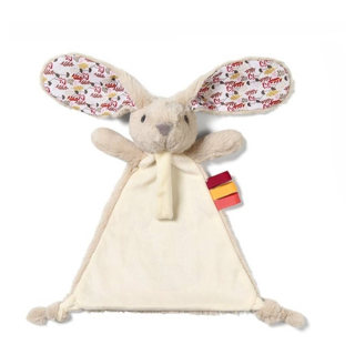 Plyšová hračka/přítulníček Babyono RABBIT MILLY s držákem na dudlík, krémová