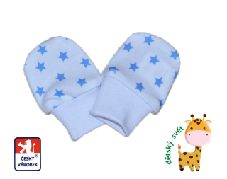 Kojenecké rukavičky Dětský svět modré hvězdičky