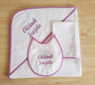 Dětská osuška na přání Dětský svět dárková sada