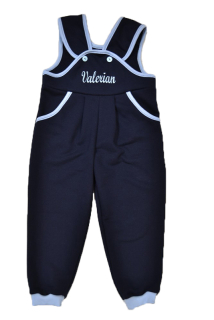 Dětské tepláčky se jménem Dětský svět modré