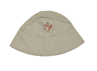 Dětský klobouček Dráček béžový s rybkou Výprodej