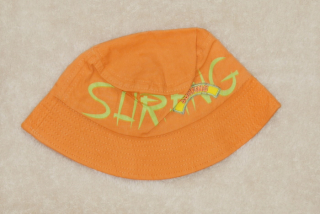 Dětská čepička/klobouček, oranžový surfing Výprodej