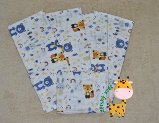 Dětské látkové pleny New Baby lesní zvířátka 