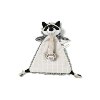 Kojenecký usínáček/mazlík s úchytem na dudlík Babyono Mýval Rocky