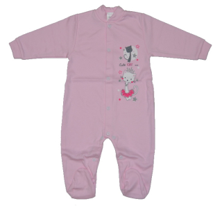 Dětský overal Gama růžový Cute CAT vel.74