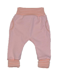 Dětské rostoucí kalhotky Dětský svět meruňkové s kapsami