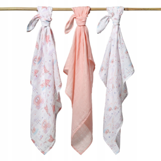 Mušelínové pleny Baby Ono Super Soft Baletka 3 ks 🎀 | Dárkové balení pro miminko