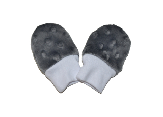 Kojenecké rukavičky Dětský svět Minky šedé