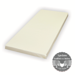 Prostěradlo do dětské postýlky Dětský svět jersey/mako smetanové 60x120cm